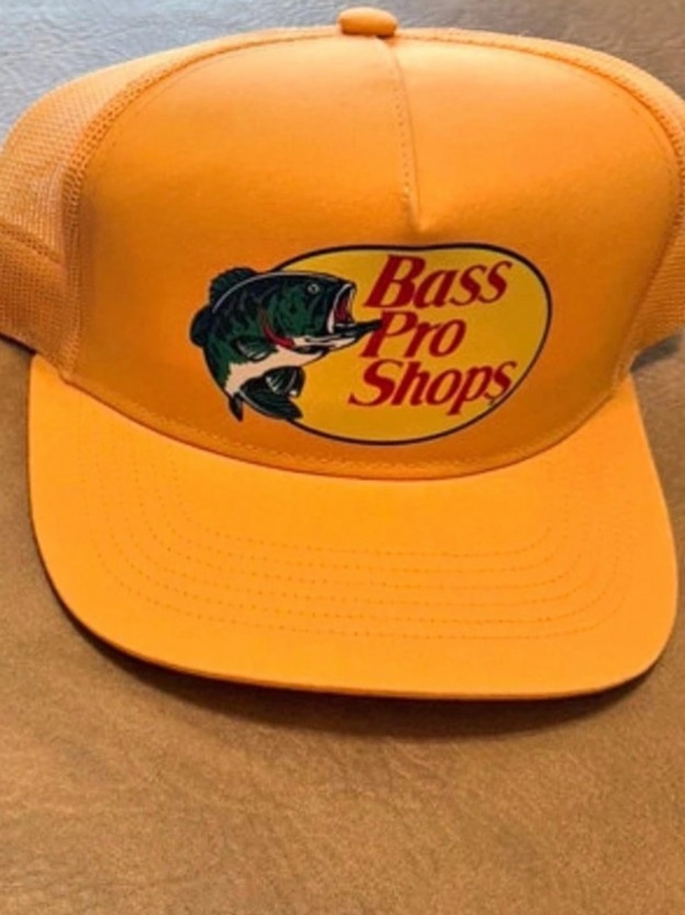 Bass Pro Shops Mesh Trucker Cap - Orange Hat